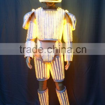 2016 new RGB Changing color remote controlled LED Robot Suits