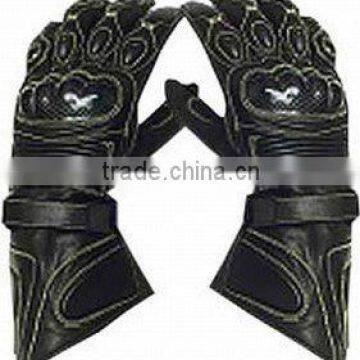 DL-1493 Leather Motorbike Racing Gloves