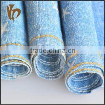 natural linen fabric /cotton linen fabric/denim fabric for pants