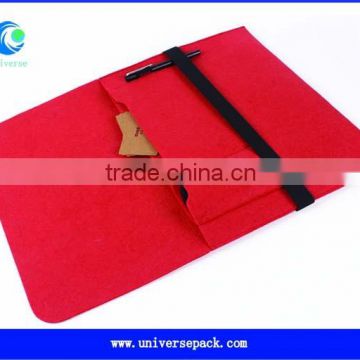 customized red printed felt bags for packing
