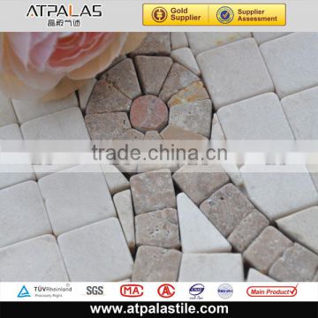 Decorative pattern stone mosaic border, natural stone borders EMB215