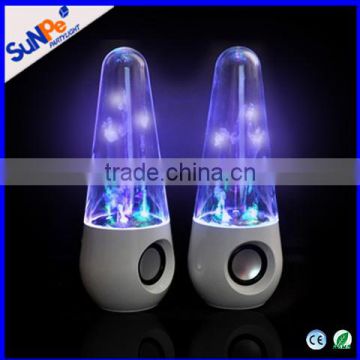 2.0 Dancing water tower speaker with LED multicolor flash function computer home theatre