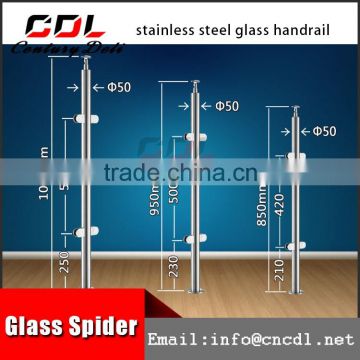 304 316 wood deck frameless glass casting clamp railing