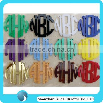 customized laser cut acrylic pendant with different shapes and colors decoration