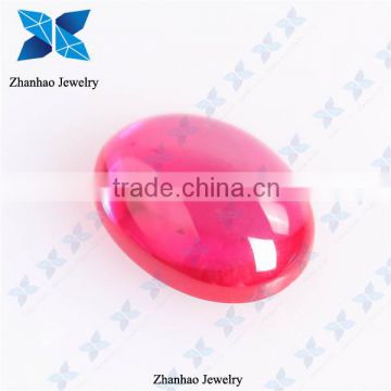 Factory price natural polished pink ruby cabochon gemstone