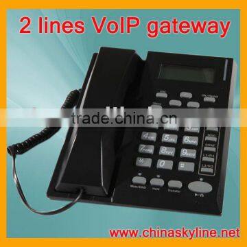 2 lines VoIP phone,support H323,SIP,VLAN and QoS,voip provider