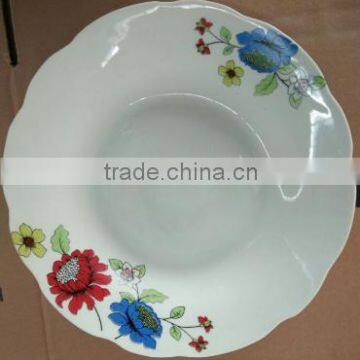 Domestic porcelain dish plate , domestic porcelainware , white porcelain plate