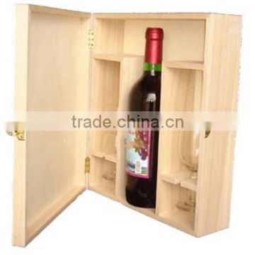6 pieces of pine wood wine bottle box