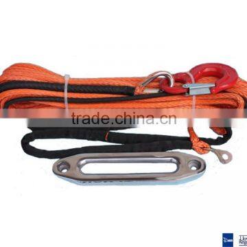 7mm x 30meters synthetic winch rope with hook & hawse fairlead for offroad