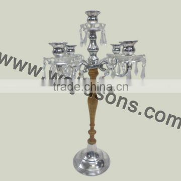 wedding table crystal candelabras