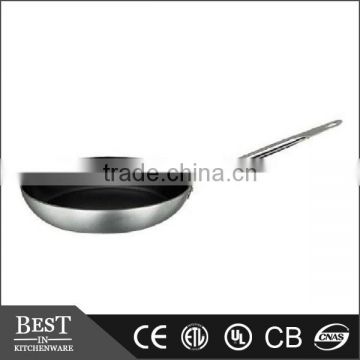 Non-stick frypan with stainless steel handle Advanced composite bottom non stick frying pan