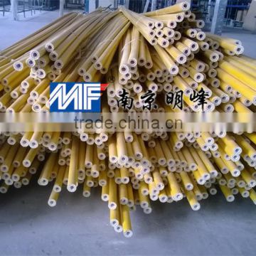 FRP poles Embedded plastic pipe yellow