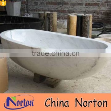 White marble cheap round bathtub for fat people NTS-BA188A