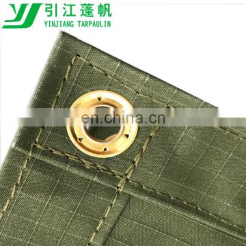 army green heavy duty waterproof polyester canvas fabric