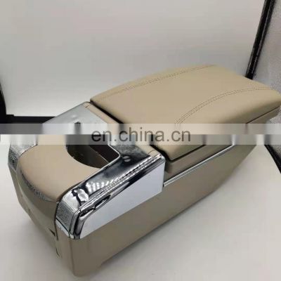 Black grey beige plastic multi box pocket car center console car accessories durable car armrest