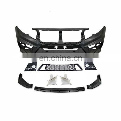 Modified parts  front bumper complete body kit for HONDA CIVIC FC-450 2016-2020 upgrade