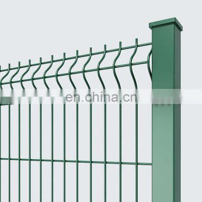 Powder Coated Welded Mesh Fence 3D Curved Wire Mesh Fence Panel