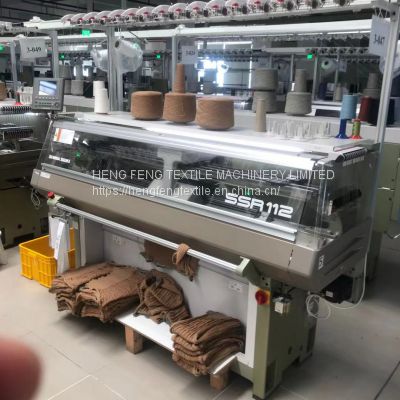 Shima Seiki SSR 112sv 7 Gauge Flat Knitting Machine 2017 Year with Complete Accessories Full Needle