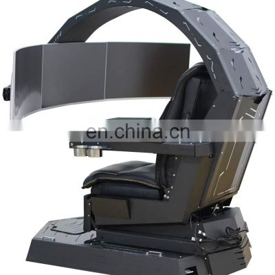 2022 Luxury Transformable High Back Ergonomic Massage Ergonomics Cool Integrated Massage Cockpit Gamer Gaming Chair