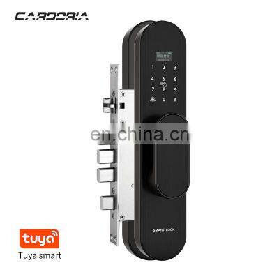 Touchscreen Smart Lock Smart Electronic Door Lock with keyless,Mechanical Keys Enabled Auto Lock Alarm Technology for Home Hotel