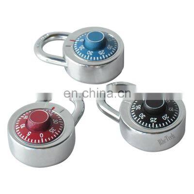 3 Dial Security padlock Zinc alloy Shackle Round Lock Combination Padlock