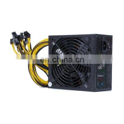 1800w Power Supply 1u Single Machine Psu 180-240v 10*6p Pcie Cable For Motherboard