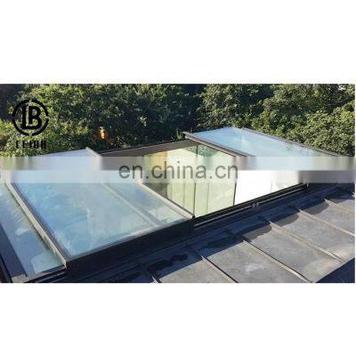 Automatic Commercial Sliding Skylight Patio Enclosure Restaurant Retractable Telescopic Roof System for aluminium