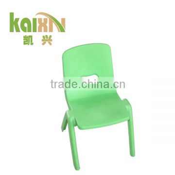 2015 Cheap Kids Green Stackable Plastic Chair