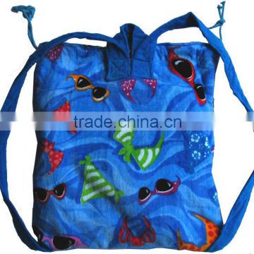 100% cotton reactive dyed beach towel with bag