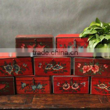 antique Chinese painted small box