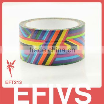 Promotional colorful rainbow stripe duct tapes
