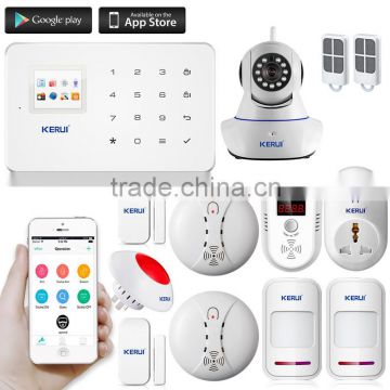 2016 hot KERUI alarm G18 with wireless motion sensor manual wireless digital home security gsm alarm system