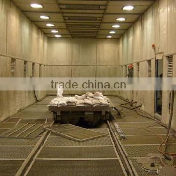 shot blasting room for metal parts surface clean