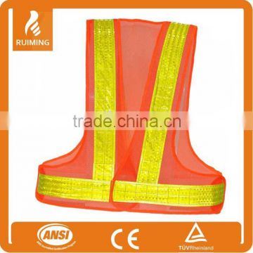 CE EN ISO 20471 orange safety vest