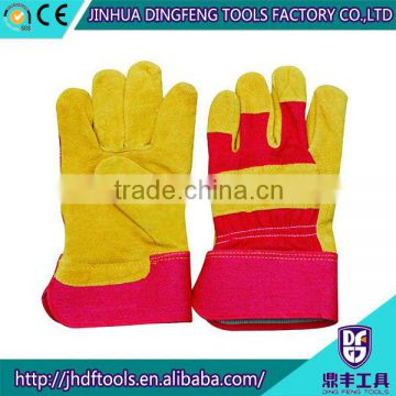 10.5 inches full palm cow split safety glove manufacturers