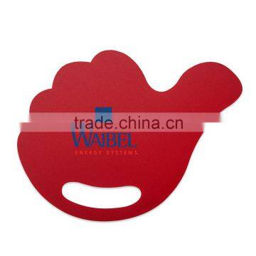 Cheap Thumbs Up Plastic Hand Fan for advertising