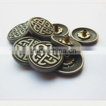 Factory price Zinc alloy button snaps for leather ,press snap button for jackets