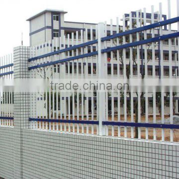 Power coated steel fence factory