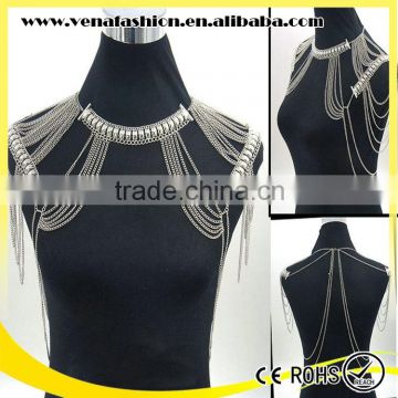 sexy woman shoulder chain jewelry, shoulder chain necklace                        
                                                Quality Choice