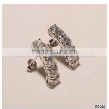 THAI IMPORTED FINE STERLING SILVER 925 CZ COLLECTION JEWELRY EARRING