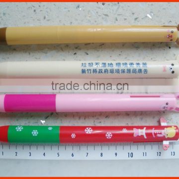 plastic bicolor pen