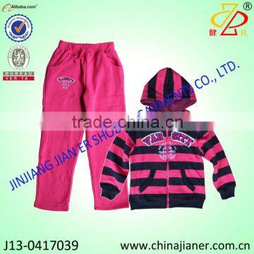 2014 newest design children clothes kids garment t-shirt and pants