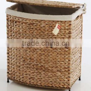 Hot sale Water hyacinth storage basket/ Wicker Basket/ wicker box/ water hyacinth storage box