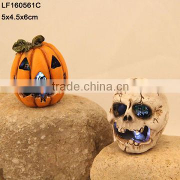 resin skull carving for decorative