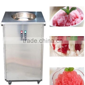 35cm pan double round pans fry ice cream machine/rolled fry ice cream maker 110V/60HZ