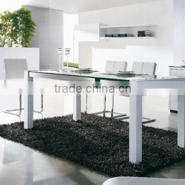 modern hot selling high gloss MDF dining table