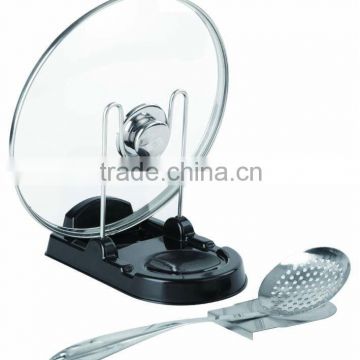 SINOGLASS FOLDABLE Lid AND STAINLESS STEEL Spoon Rest RACK