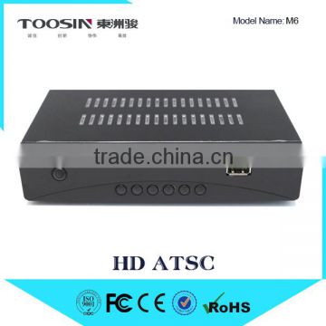 hd digital conversor OEM china supplier ATSC TV receiver set top box with PVR USB display