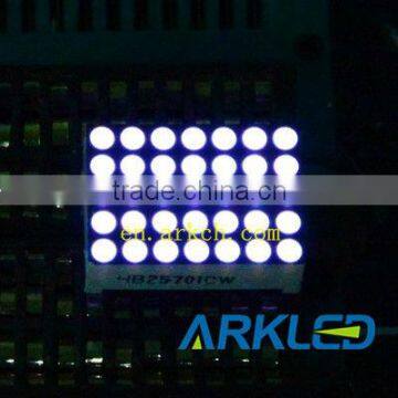 5*7(1.9 mm) led dot matrix display,super white color