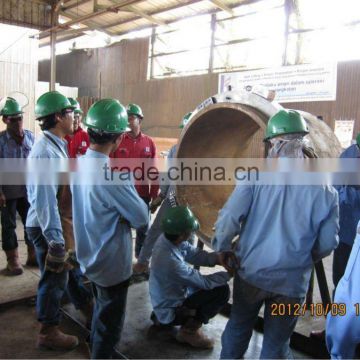 Pipe Cold Cutting and Beveling Machine On site